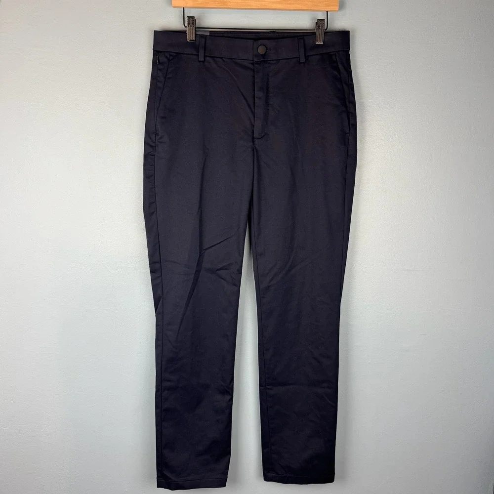 Charles Tyrwhitt Performance Slim Fit Chino Pants Mens 32x32 Navy Blue Stretch